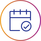 Calendar icon for tracking doses Calendar icon symbolizing medication tracking