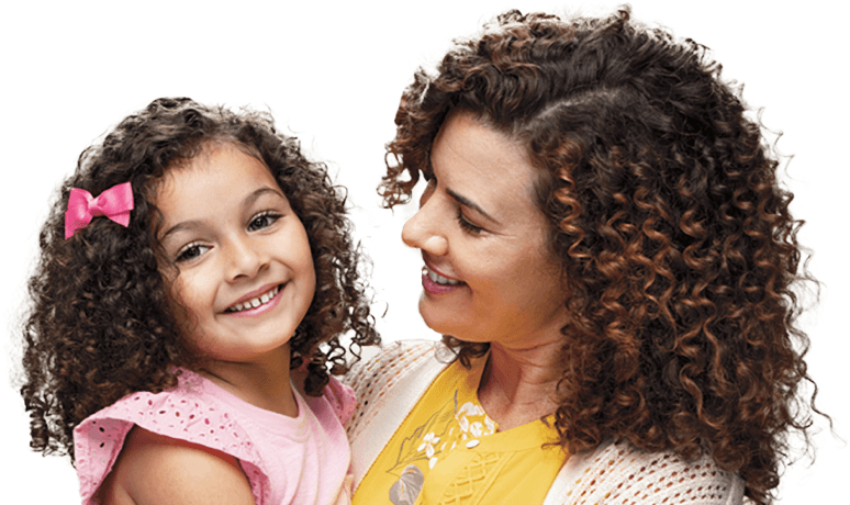 Banner image of a lady holding a girl